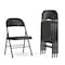Flash Furniture HERCULES Series Double Braced Black Metal Folding Chair, PK4 4-BD-F002-BK-GG - alternate 1